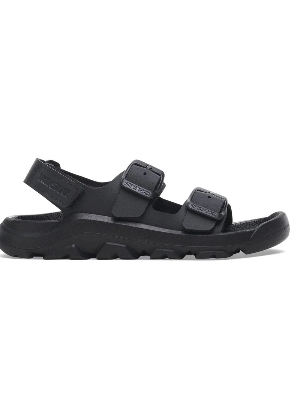 Birkenstock Mogami HL Birko-Flor black two strap sandals size 13 new kids unisex